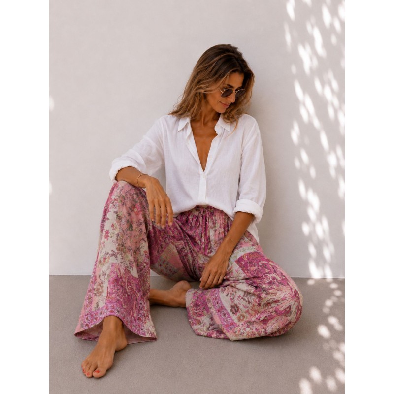 Pantalon soie Inca