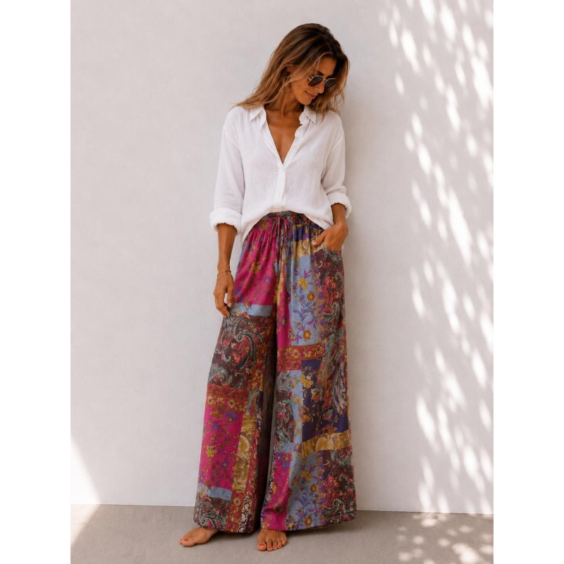Pantalon soie Inca