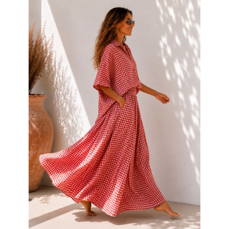 Ensemble Larissa rouge