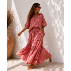 Ensemble Larissa rouge