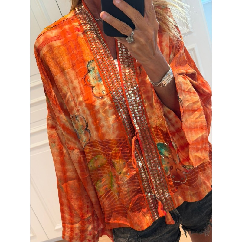 Kimono soie sauvage 8