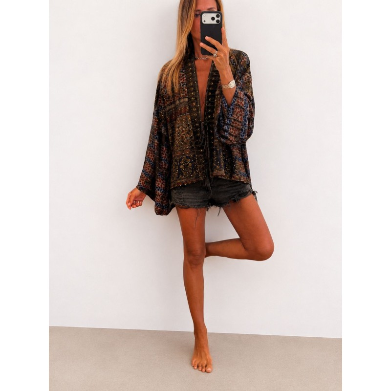Kimono soie sauvage 6