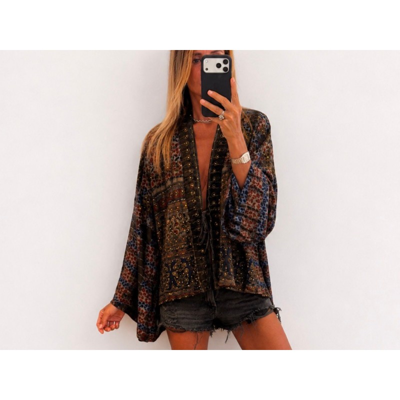 Kimono soie sauvage 6