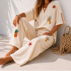 Ensemble brodé Soleil