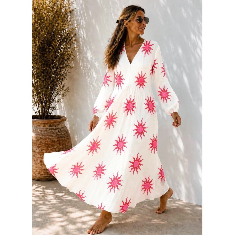 Robe Adèle gaz de coton