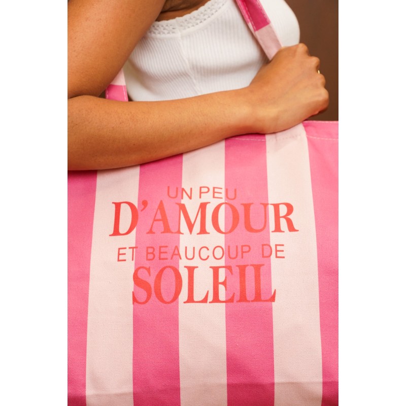 Tote bag Un peu d'amour et beaucoup de soleil