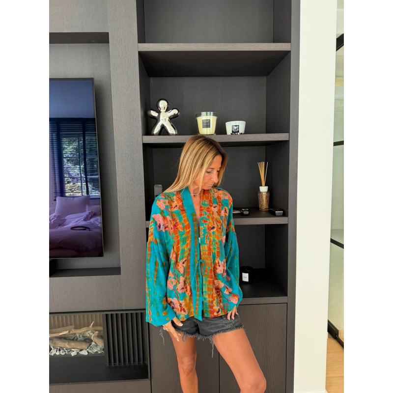 Kimono soie sauvage 5