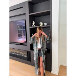 Kimono long soie sauvage 3