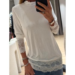 Allonge pull col roulé
