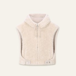 Veste fourrure sans manche Delia