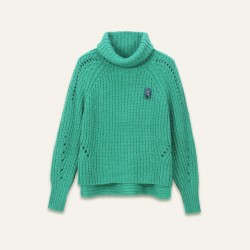 Pull col roulé Lune