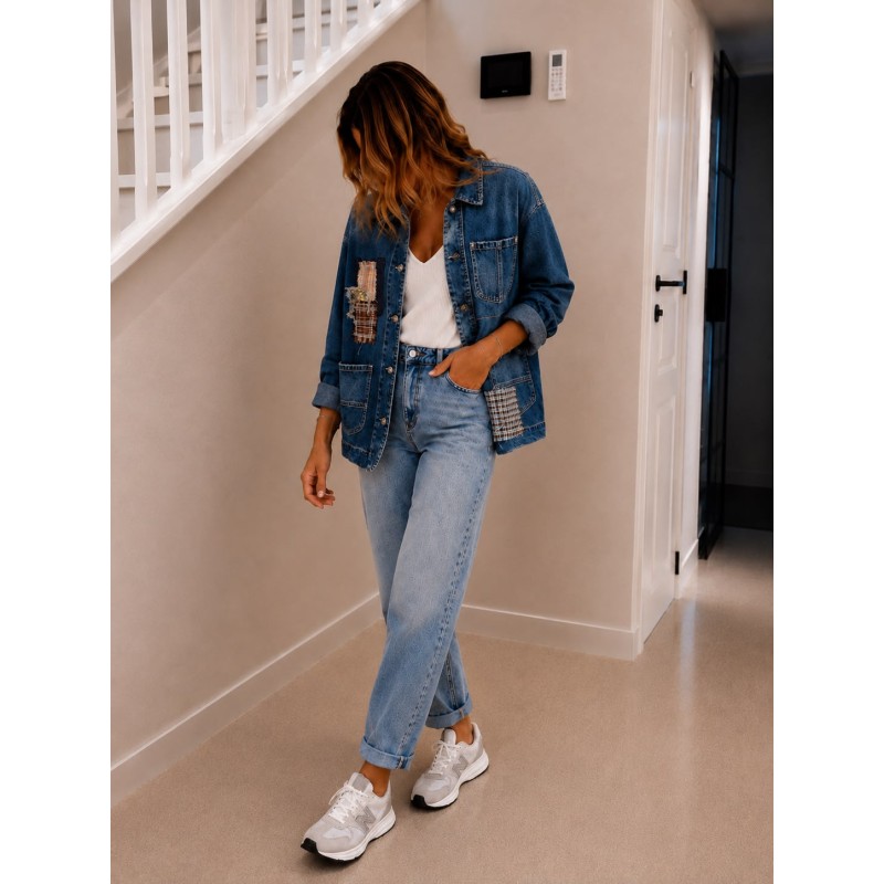 Veste Jeans Patchwork