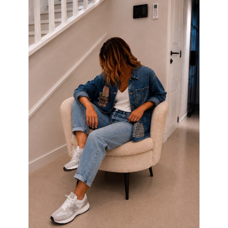 Veste Jeans Patchwork