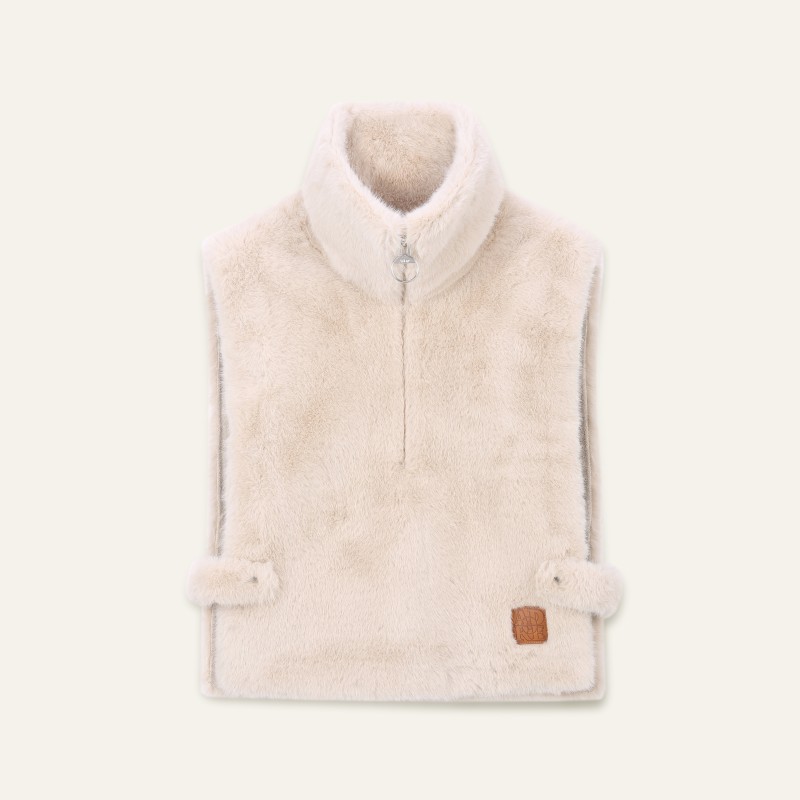 Veste fausse fourrure sans manche Lana