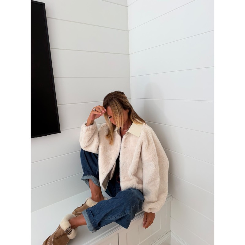 Veste fausse fourrure Bianca