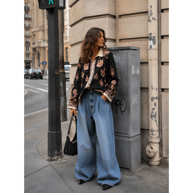 Bomber soie et viscose Basile