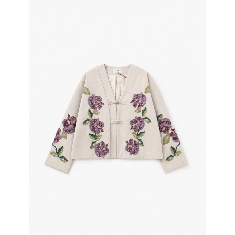 Veste Kimono brodée India