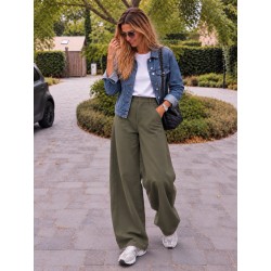 Jeans Barrel Milan kaki