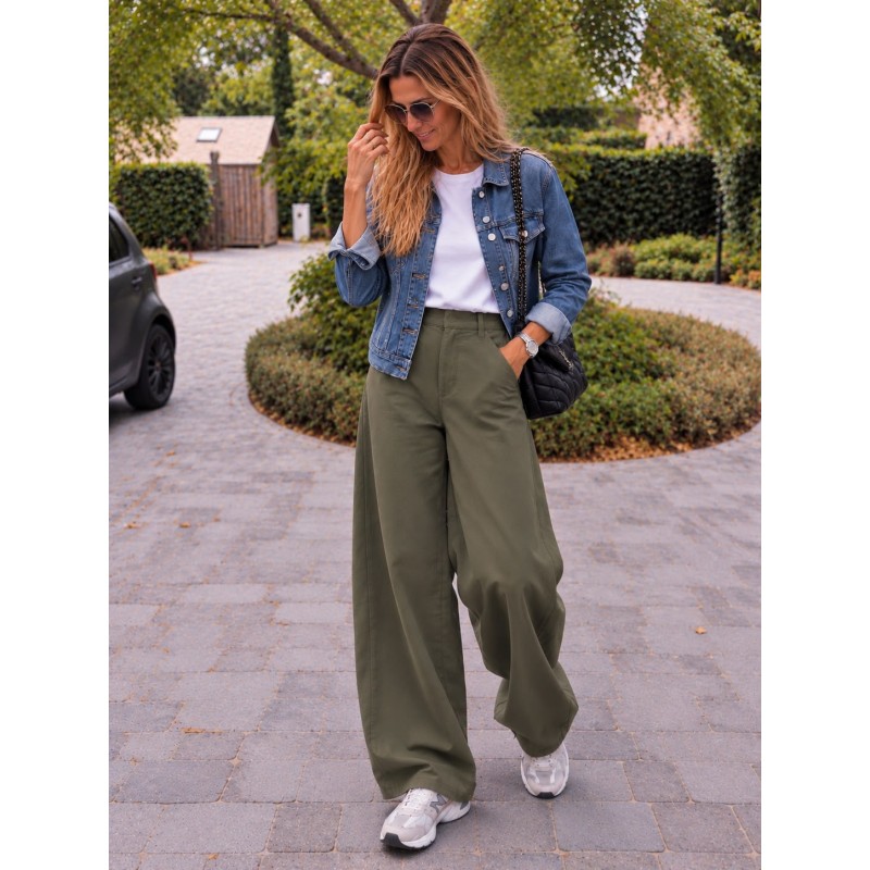 Jeans Barrel Milan kaki