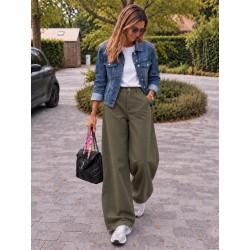 Jeans Barrel Milan kaki