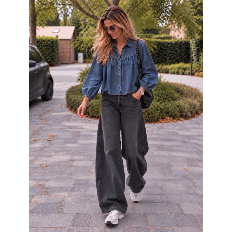 Jeans Barrel Milan noir