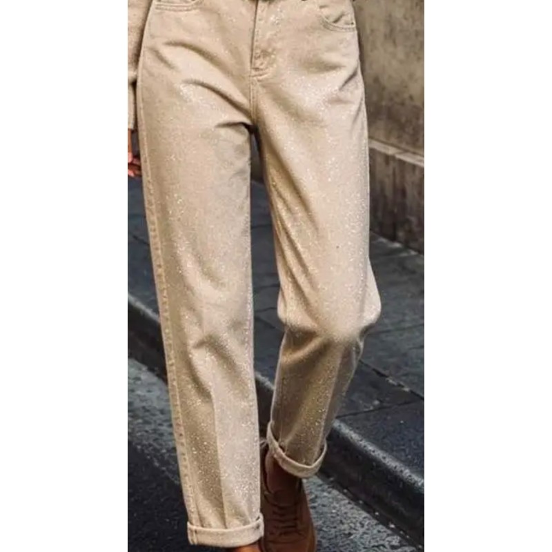 Pantalon savane légèrement pailleté