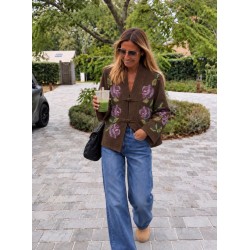 Veste Kimono brodée India