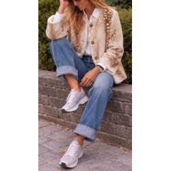 Veste fausse fourrure  Birkin ecru