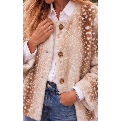 Veste fausse fourrure  Birkin ecru