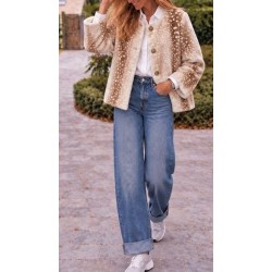 Veste fausse fourrure  Birkin ecru