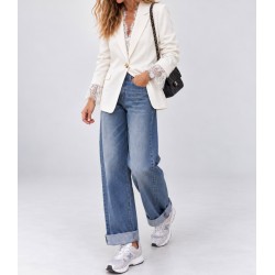Blazer poignet dentelle Camille