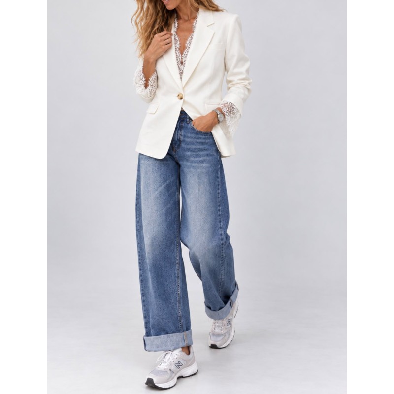 Blazer poignet dentelle Camille