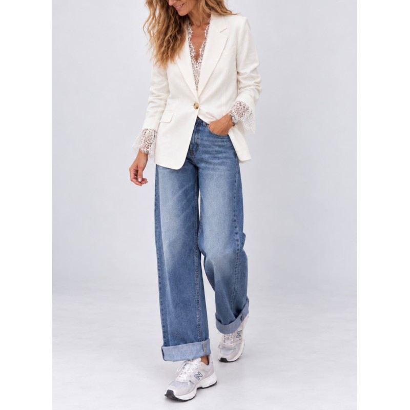 Blazer poignet dentelle Camille