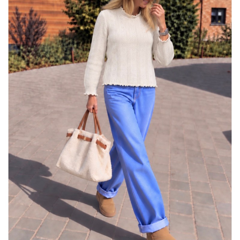 Blouse maille ajourée