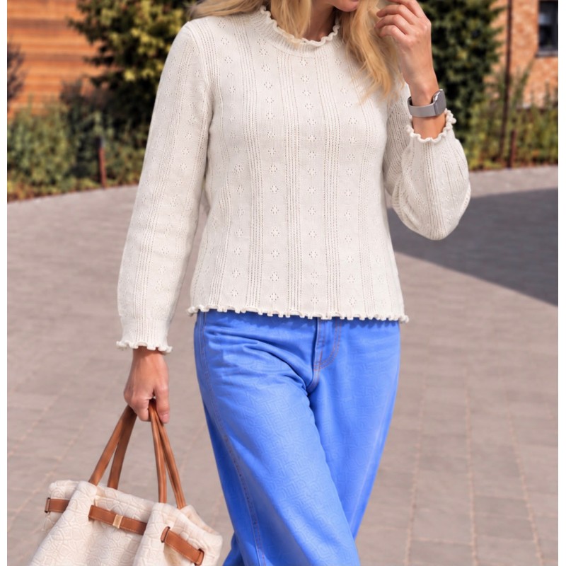 Blouse maille ajourée