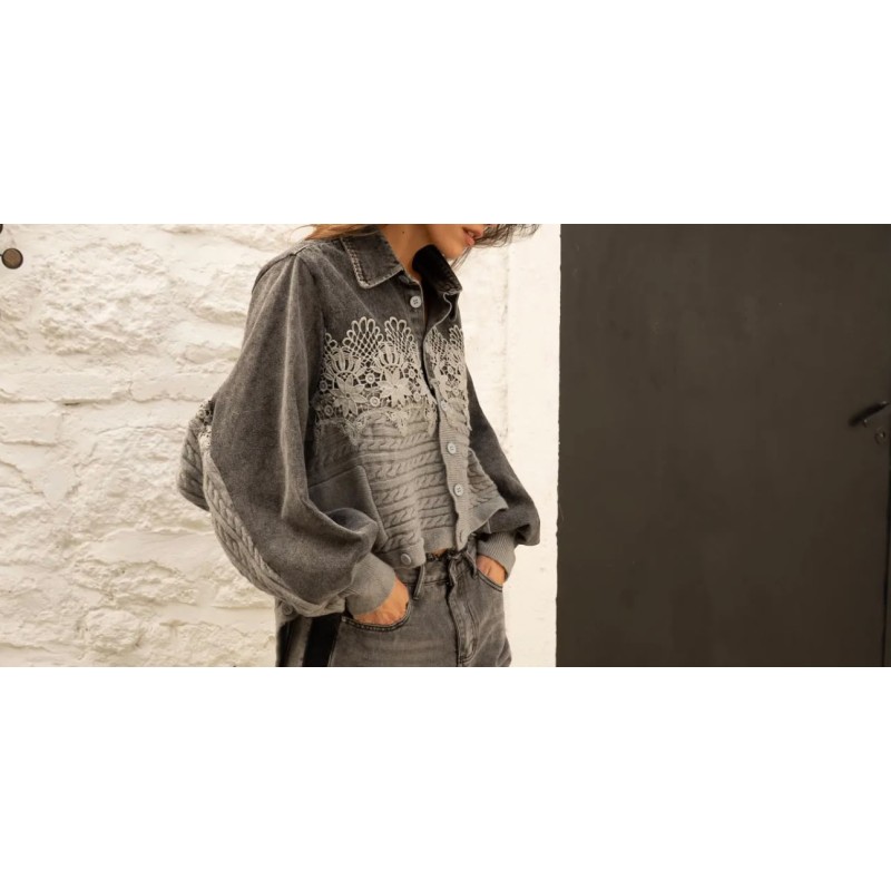 Veste bi matière Tasha