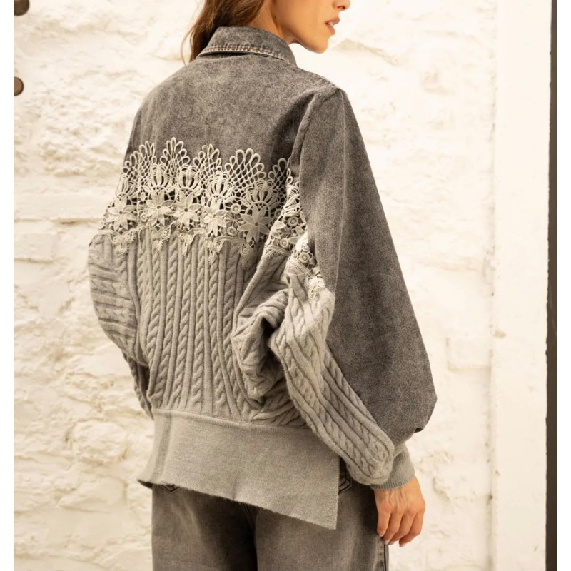 Veste bi matière Tasha