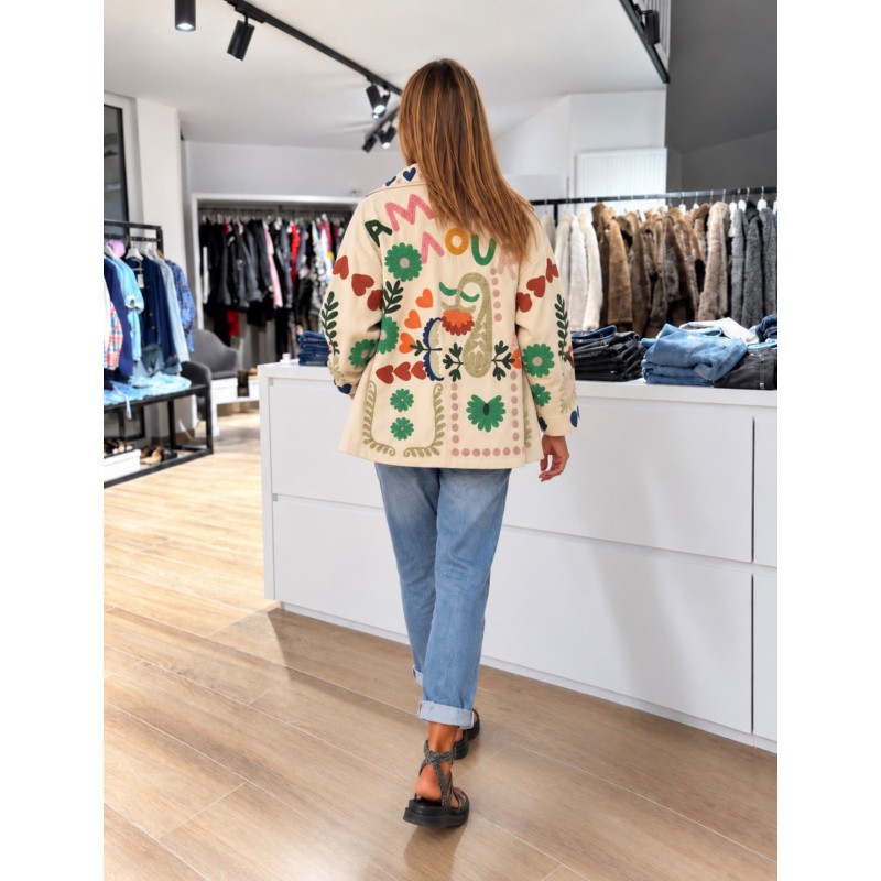 Veste daim Amour