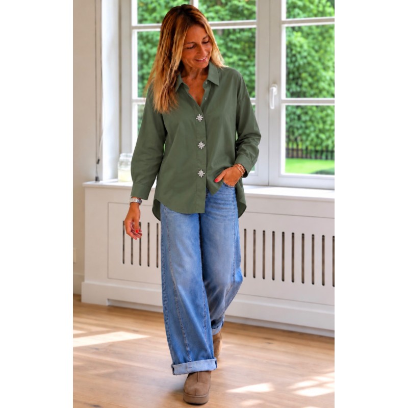 Chemise oversize bijoux