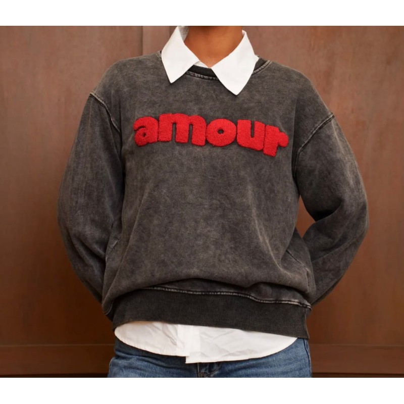 Sweat délavé Amour