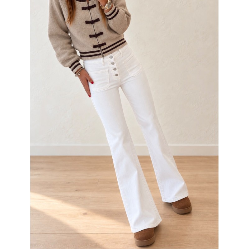 Jeans Flair Blanc