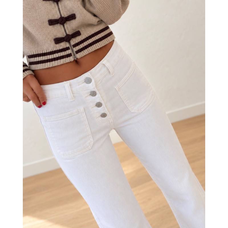 Jeans Flair Blanc