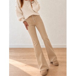 Jeans Flair Taupe