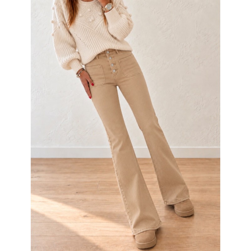 Jeans Flair Taupe