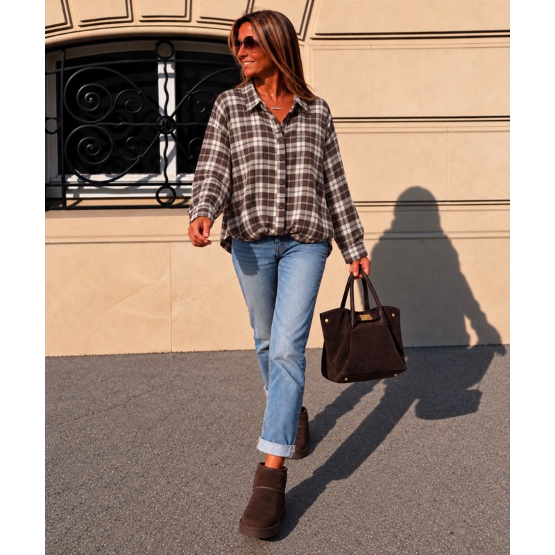 Chemise Sophie chocolat