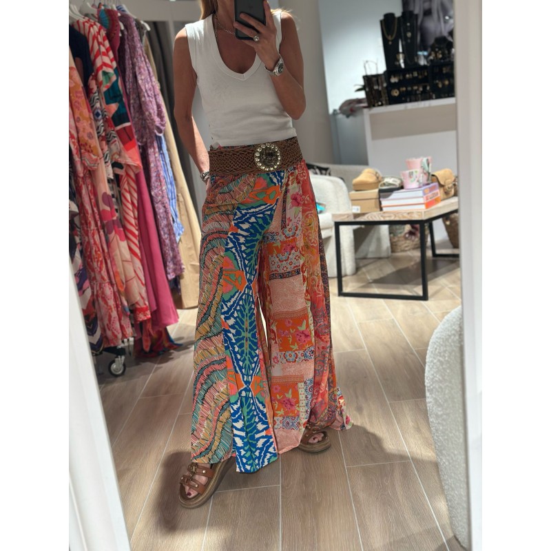 Pantalon patchwork 3