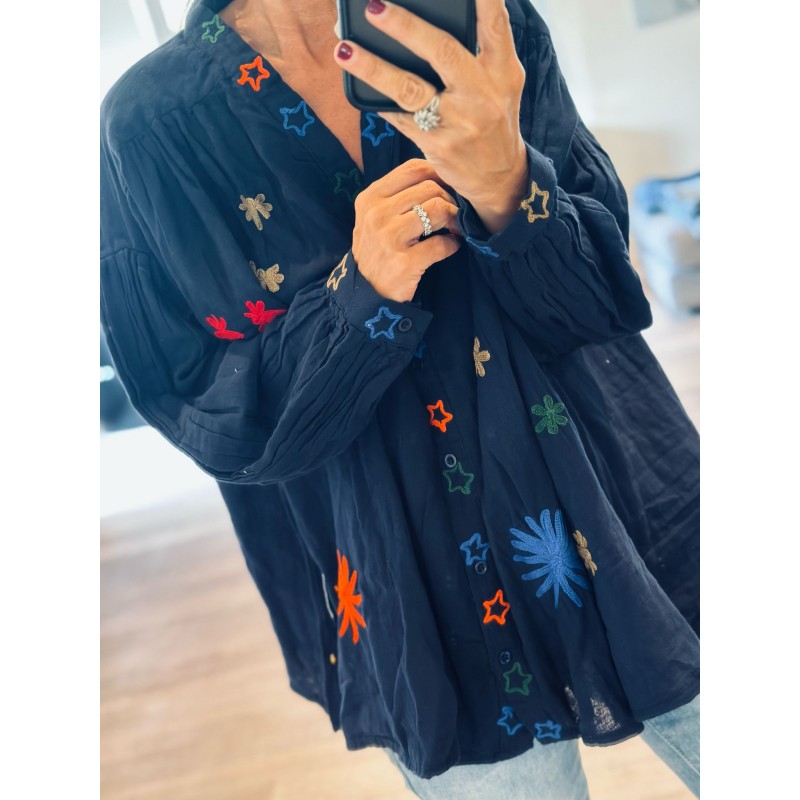 Blouse Navy