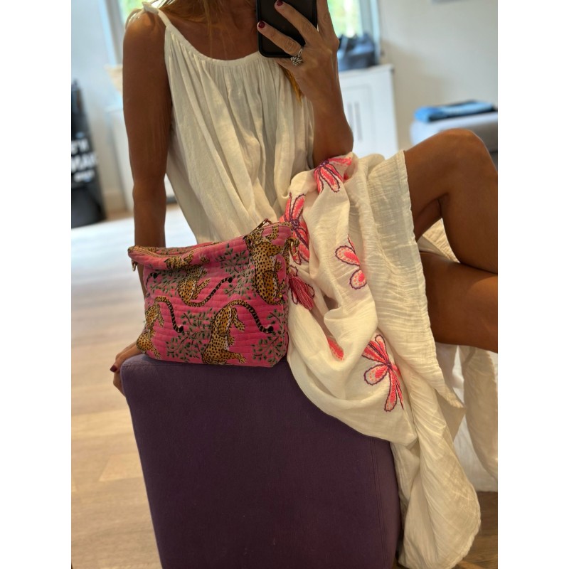 Robe Palm Tree Blanche