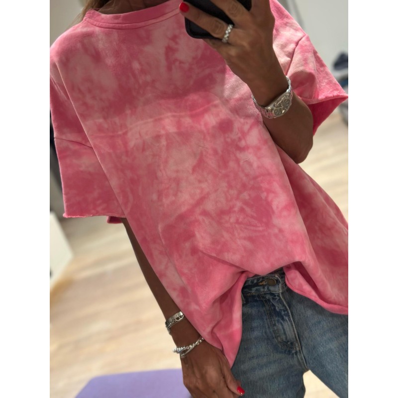 T-shirt tie Pink